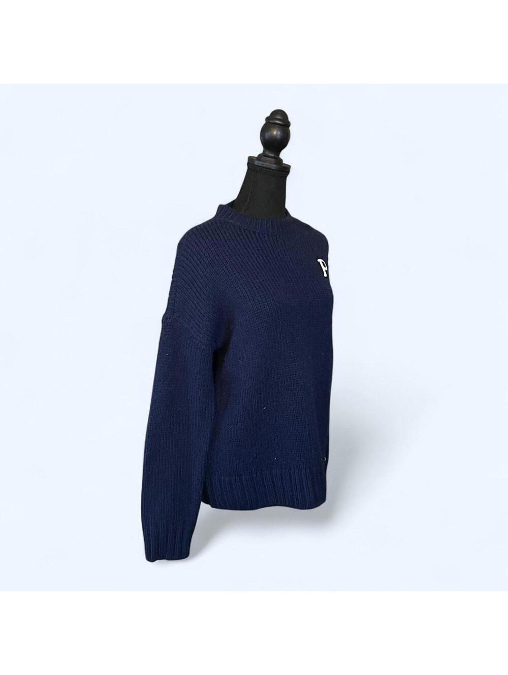 Y2K Victoria’s Secret PINK navy knit oversized sweater Size Small 🤍 - Picture 2 of 6